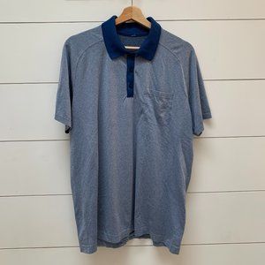 Mens Lululemon Metel Vent Blue Polo